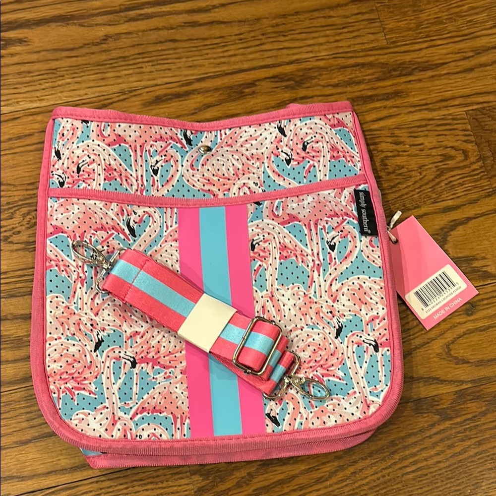 Simply Southern Pink Flamingo Bag